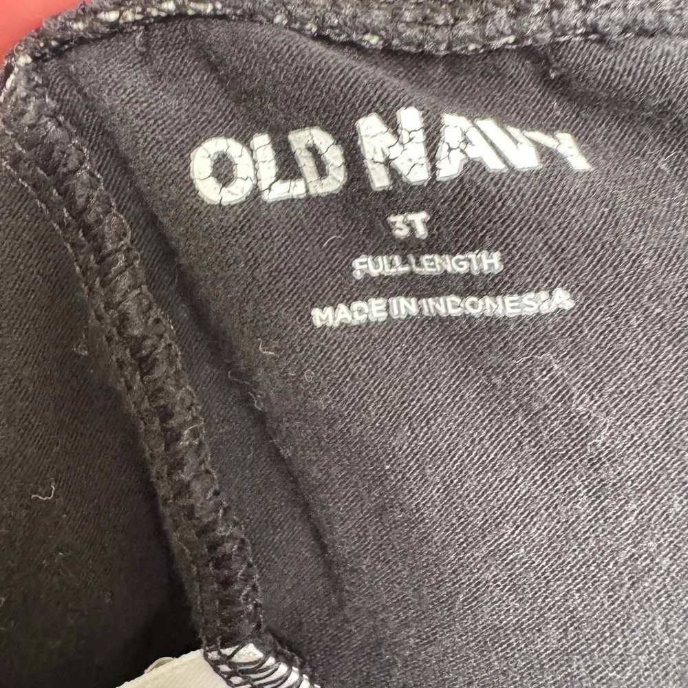 Old Navy 3T Girls Full-Length Black Stretch Leggings Pants